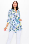 Blusa floral tipo tunica Hi Low